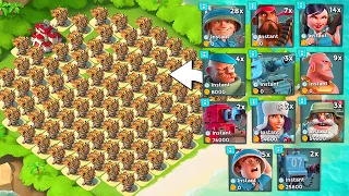 All Rocket Launcher Base vs EVERY Troop in Boom Beach