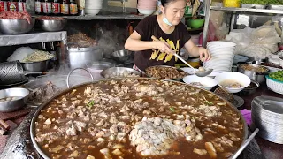Meat Heaven! The Biggest Hot Pot Meat Noodle soup - Thai Street Food