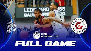 HAKRO Merlins Crailsheim v Gaziantep | Full Basketball Game | FIBA Europe Cup 2022-23