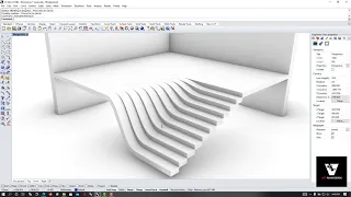 5 minutes with Rhinoceros 3d - Stairs with 2 ways