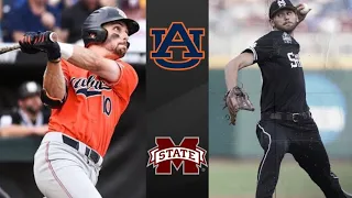 Auburn vs #6 Mississippi State College World Series Opening Round | College Baseball Highlights
