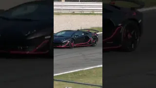 Lamborghini Aventador SVJ on Monza track #shorts #lamborghini