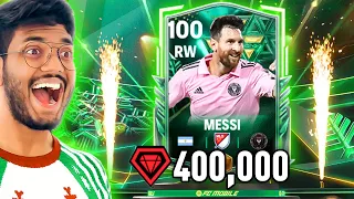 I Spent 400,000 💎 Trying To Pack 95 Rated Winter Wildcards Messi - FC MOBILE!