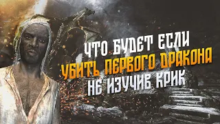 Skyrim Что Будет Если Убить ПЕРВОГО ДРАКОНА НЕ Изучив Крик в Ветреном Пике?