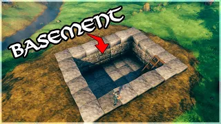 Valheim: How To Dig a BASEMENT [Beginner's Guide]