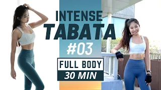 30分钟开心燃脂+腹肌训练TABATA #3 │ 30 MIN Full Body Fat Burn TABATA No Equipment (Level: ★★★)
