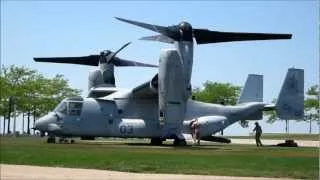 MV-22 Osprey lands in park