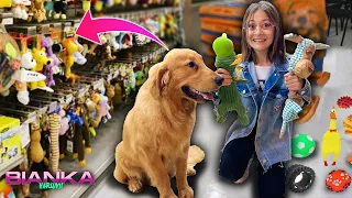 COMPREI TUDO QUE O MEU CACHORRO ESCOLHEU !! - BIANKA