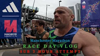 Manchester Marathon 2023 - Sub 3 Attempt - Race day vlog