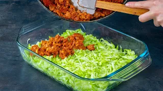 Do you have zucchini and minced meat? Cook them in the oven to prepare a delicacy