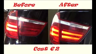 Repair the rear light BMW X3 F25 .  Cost 2 euros