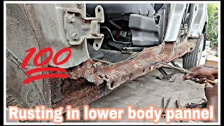 Old Wagon R Running Pannel Change | #carrestoration | lucknow