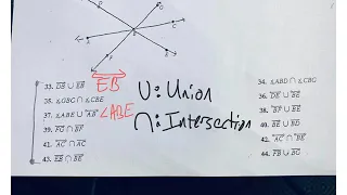 Unions and intersections of Geometric figures