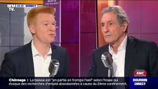 Mélenchon boycotte-t-il Bourdin? L'échange tendu entre Adrien Quatennens et Jean-Jacques Bourdin