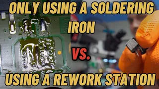 HOW TO REPLACE MOSFET/IGBT WITHOUT A REWORK STATION VS WITH A REWORK STATION