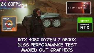 Fort Solis RTX 4080 R7 5800X DLSS 3.0 Performance Test | 2K 1440P | High Graphics Settings