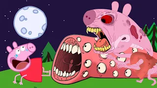 PEPPA PIG FRIENDS TURNS INTO ZOMBIES - PEPPA PIG FUNNY ANIMATION