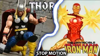 Marvel Avengers Iron Man vs Thor- Stop Motion Avengers Scene
