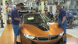 Final assembly BMW i8 Coupé and BMW i8 Roadster at BMW Group Plant Leipzig