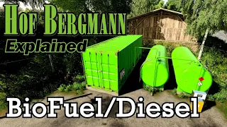 FS19 Hof Bergmann Explained ⛽ BioFuel  Diesel ⛽ A How To Series