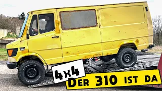 DER MERCEDES 310 4x4 ist in Deutschland !!! Direkt repariert und fahrbereit !