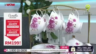 LIVE / 17:00 / 9 JAN 19 / TV9 / CAMILIA PORCELAIN TEA SET S2 / ZAIM & AMEERA / P2871