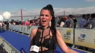 ESCKAZ in Lisbon: Saara Aalto - Monsters - Blue Carpet