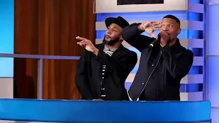 Behind the Scenes: Jamie Foxx Entertains the Crowd During a Commercial Break