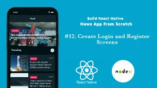 #12. Create Login and Register Screens || Build News App (Redux, Redux-Persist)