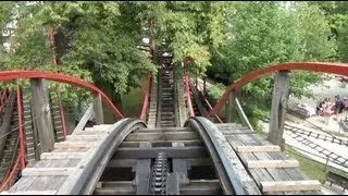 Comet Wooden Roller Coaster POV Waldameer Park Erie PA