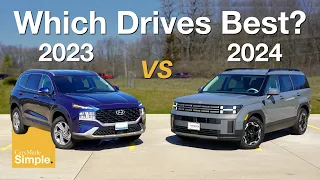 2023 Hyundai Santa Fe vs 2024 Santa Fe | Driving Impressions!