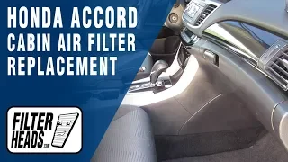 How to Replace Cabin Air Filter 2016 Honda Accord