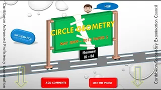 Maths CSEC Circle Geometry PPQs May 2009 to 2013