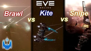 Eve Online's Three Basic PvP Tactics Explained! Brawling vs Kiting vs Sniping!