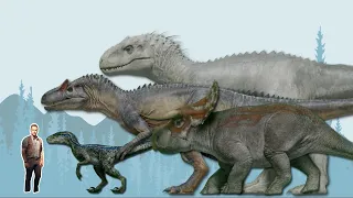 Jurassic World's Dinosaurs Size Comparison (JW SAGA)