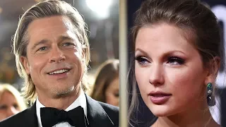 Taylor Swift Brad Pitt & Jennifer Aniston Golden Globes 2020 Best Dress