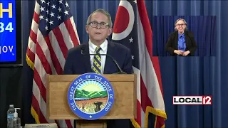 Ohio Gov. Mike Dewine gives his daily COVID-19 briefing