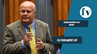 Viliame Gavoka speaking against the AG  motion