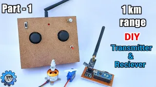 How to make transmitter and receiver at home | for Drone | rc plane | and | rc car | Part- 1