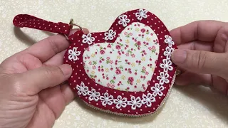 ハートのポーチ💕Heart pouch 💕