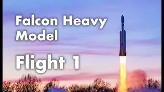 Falcon Heavy Model - Flight 1