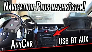 Audi Navigation Plus RNS-D nachrüsten + AnyCar USB/BT + VCDS Codierung | Audi A8 D2 4D | OGAS GARAGE