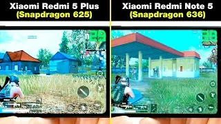 Xiaomi Redmi Note 5 (Snapdragon 636) vs Xiaomi Redmi 5 Plus (Snapdragon 625) В ИГРАХ! FPS + НАГРЕВ
