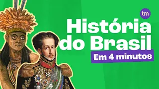 As HISTÓRIA do BRASIL em 4 minutos