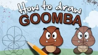 How to Draw a Goomba - The Lonely Goomba