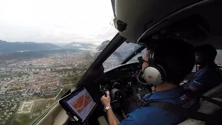Landing Innsbruck, Austria (LOWI) in the Challenger 604