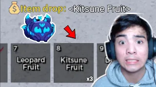 Omg... I Got 3 Kitsune Fruit In Blox Fruits (No Way!)