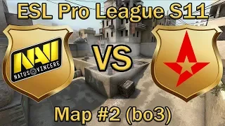 КОРОННЫЙ ДАСТ от НАВИ | Navi vs Astralis Map #2 bo3 Dust2 | ESL PRO LEAGUE 11 by Neosporimiy