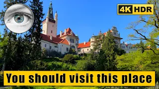 Walking tour of the place you must visit! - Průhonice Park (UNESCO) 🇨🇿 Czech Republic 4k HDR ASMR