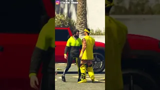 GTA 5 MICHAEL GIFTED INDIAN CAR ON TREVOR BIRTHDAY #shorts #gta5 #technovihaan